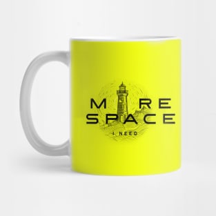 Lighthouse Minimalist Design with Mountain Mug